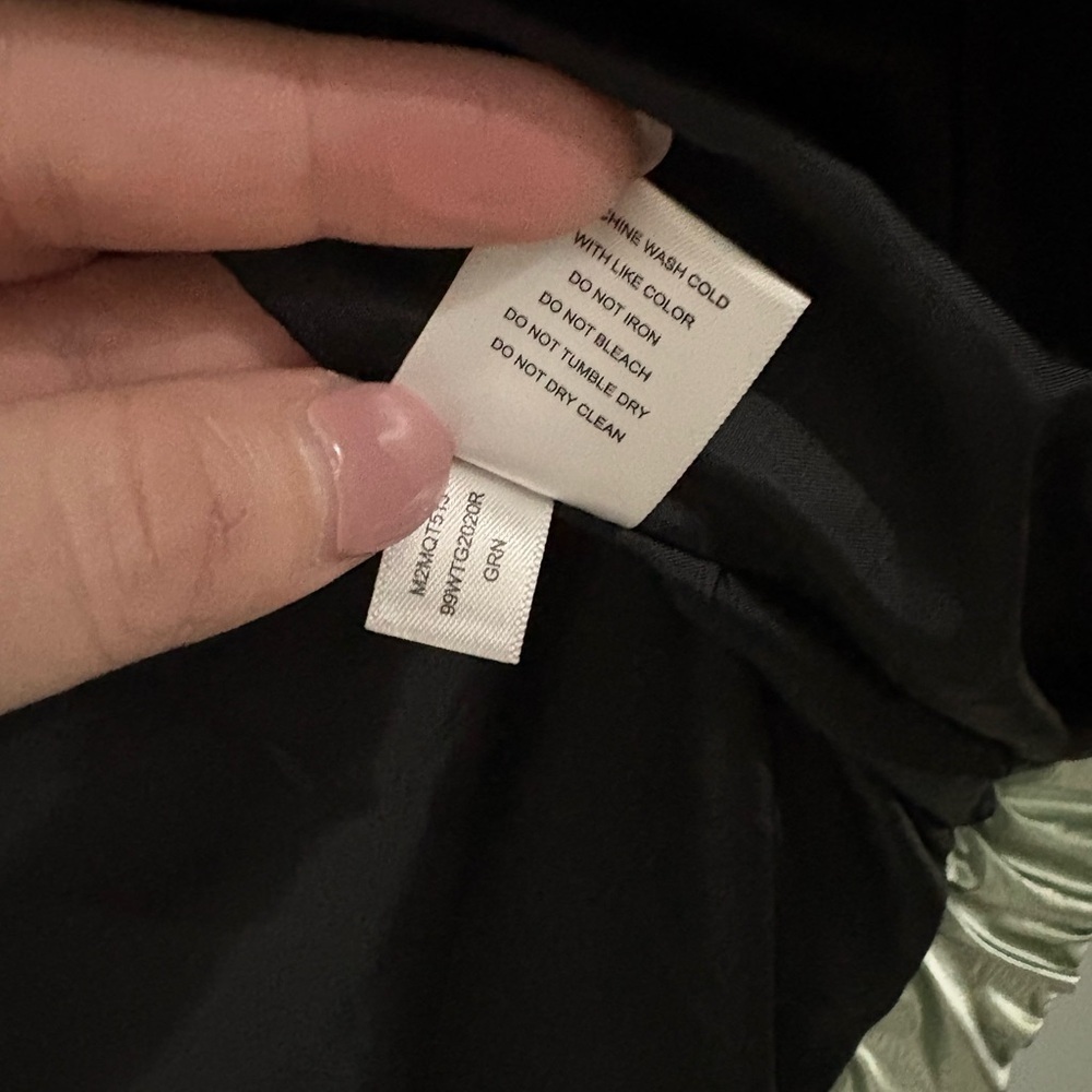 Marc New York Metallic Shiny Green Hooded Puffer Jacket XS NWT - Picture 10 of 10